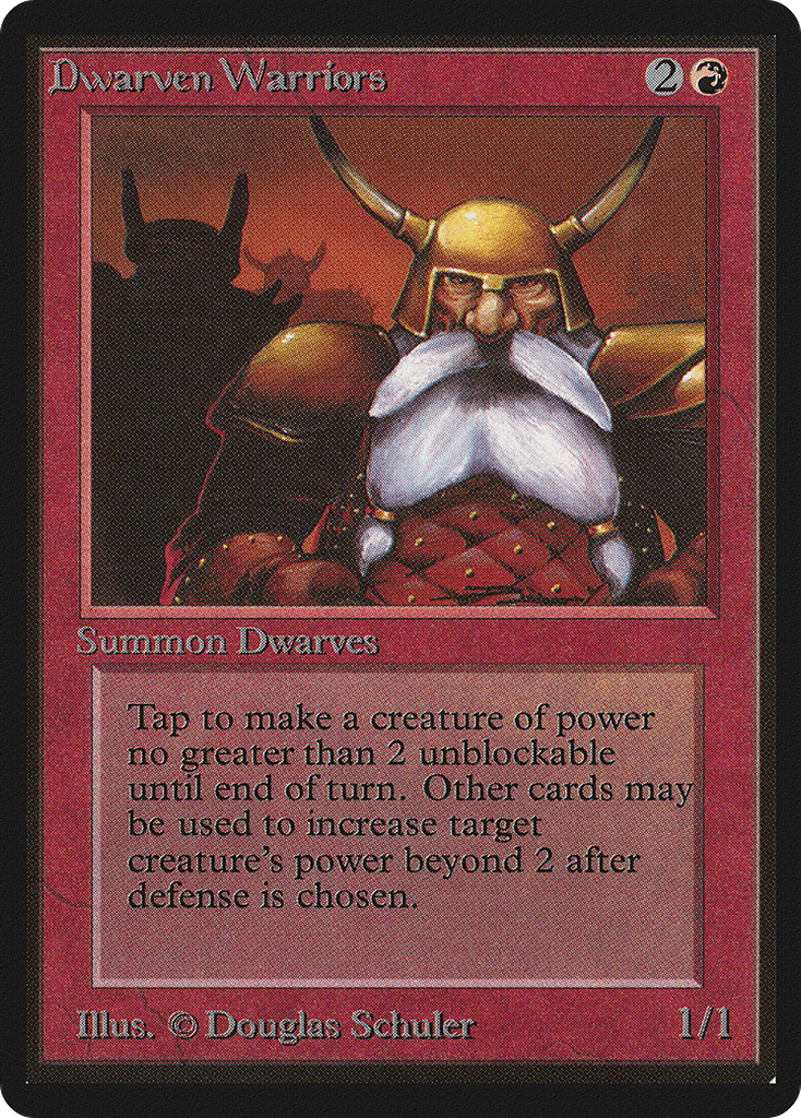 Magic: The Gathering - Dwarven Warriors - Limited Edition Beta