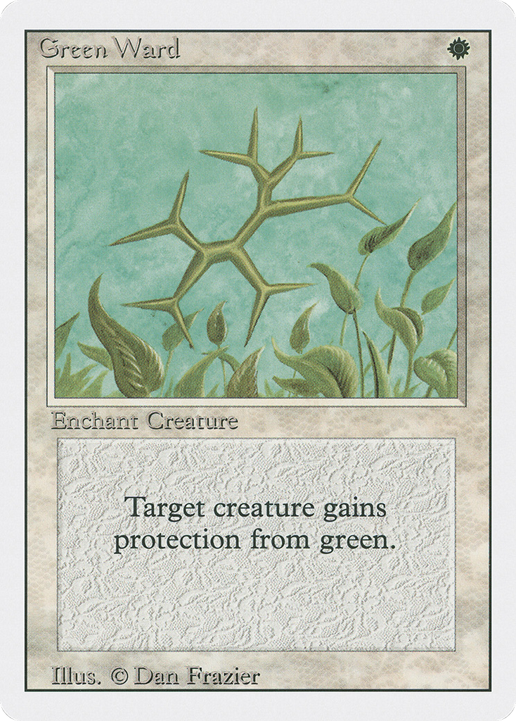 Magic: The Gathering - Green Ward - Revised Edition