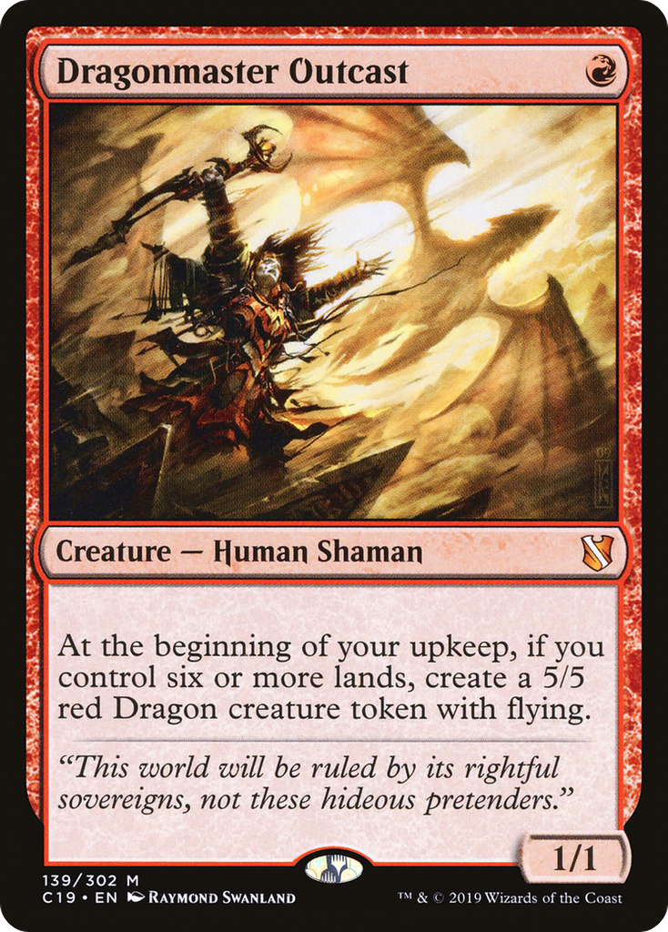 Magic: The Gathering - Dragonmaster Outcast - Commander 2019