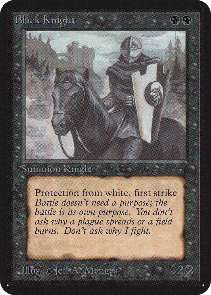 Magic: The Gathering - Black Knight - Limited Edition Alpha