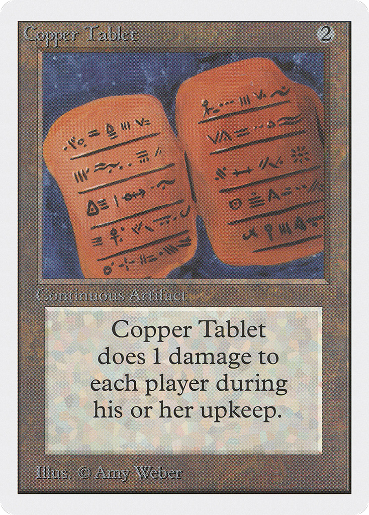 Magic: The Gathering - Copper Tablet - Unlimited Edition