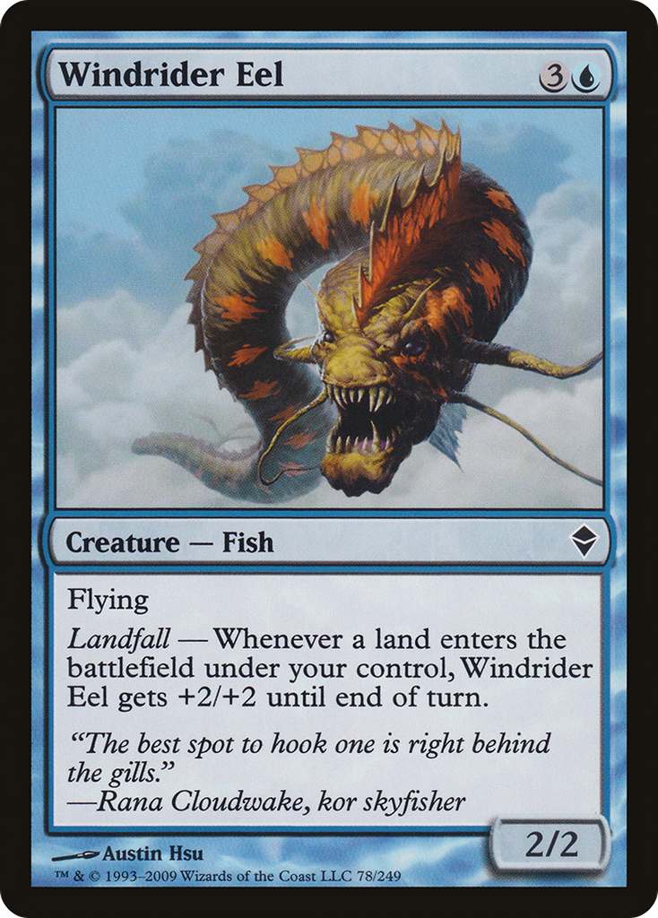 Magic: The Gathering - Windrider Eel - Zendikar