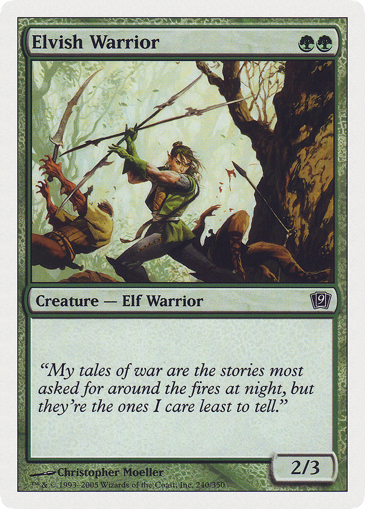 Magic: The Gathering - Elvish Warrior - Ninth Edition
