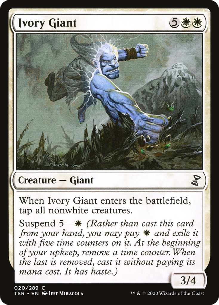 Magic: The Gathering - Ivory Giant - Time Spiral Remastered