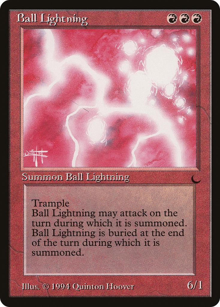 Magic: The Gathering - Ball Lightning - The Dark