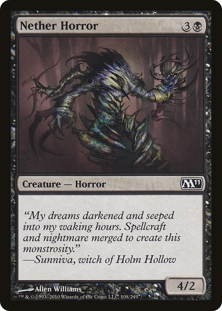 Magic: The Gathering - Nether Horror - Magic 2011