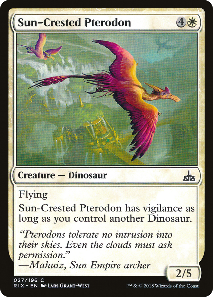 Magic: The Gathering - Sun-Crested Pterodon - Rivals of Ixalan