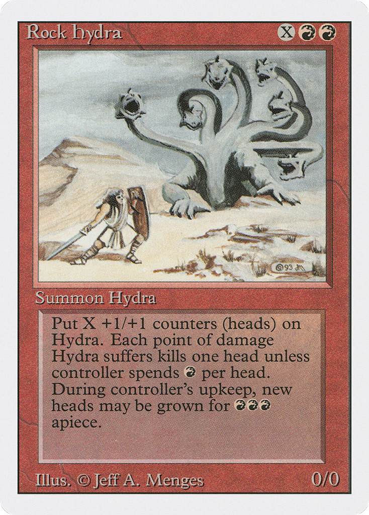 Magic: The Gathering - Rock Hydra - Revised Edition