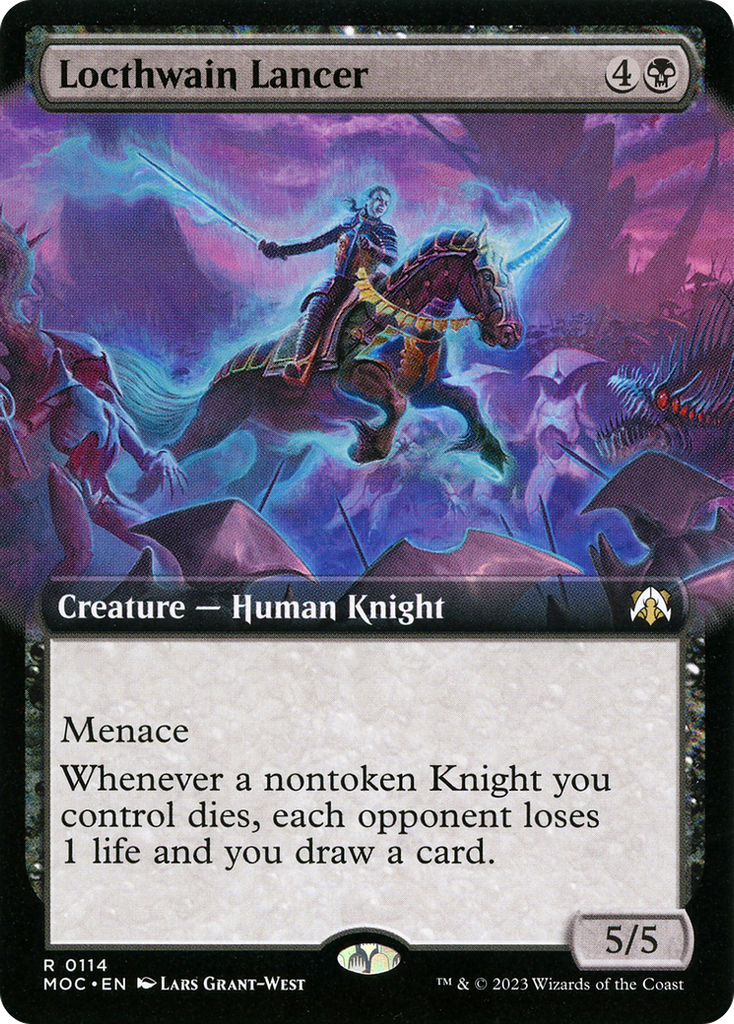 Magic: The Gathering - Locthwain Lancer Foil - March of the Machine Commander