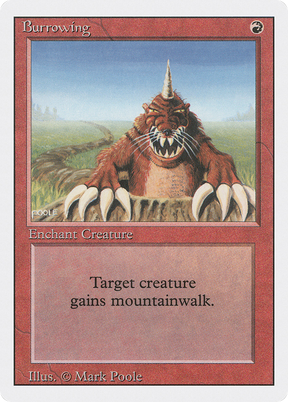 Magic: The Gathering - Burrowing - Revised Edition