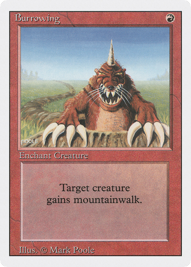 Magic: The Gathering - Burrowing - Revised Edition