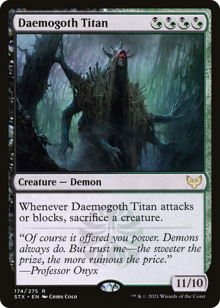 Magic: The Gathering - Daemogoth Titan Foil - Strixhaven: School of Mages