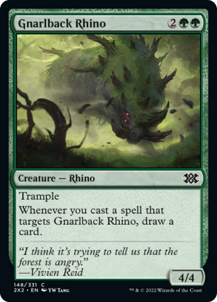 Magic: The Gathering - Gnarlback Rhino - Double Masters 2022