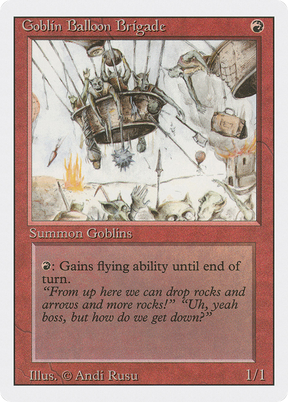 Magic: The Gathering - Goblin Balloon Brigade - Revised Edition