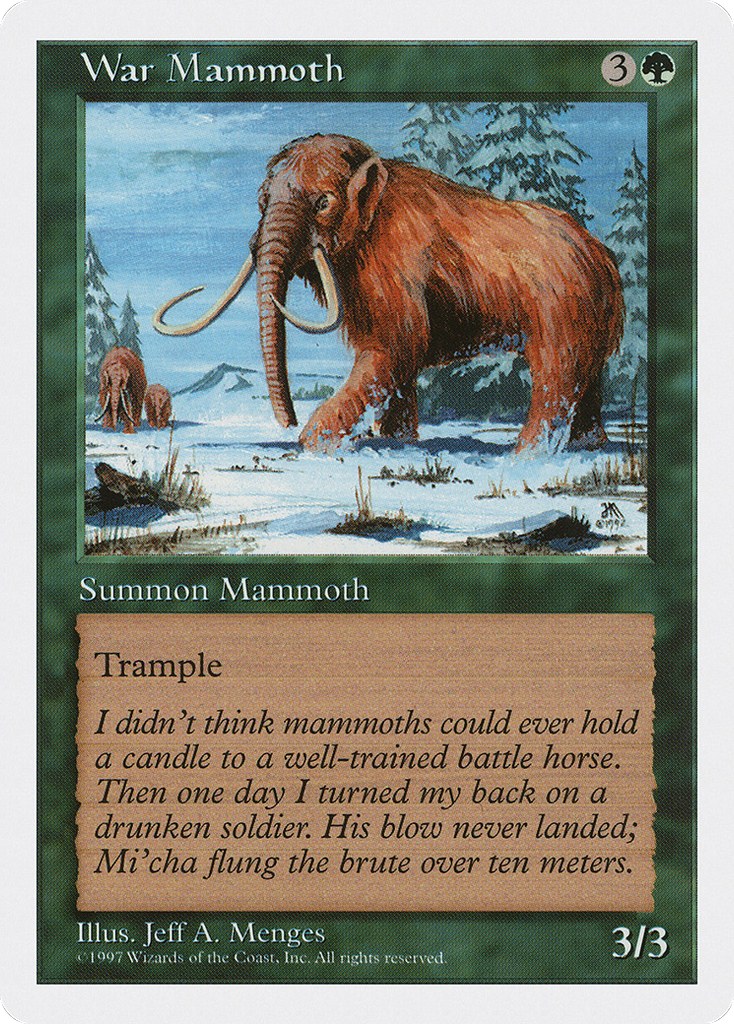 Magic: The Gathering - War Mammoth - Fifth Edition