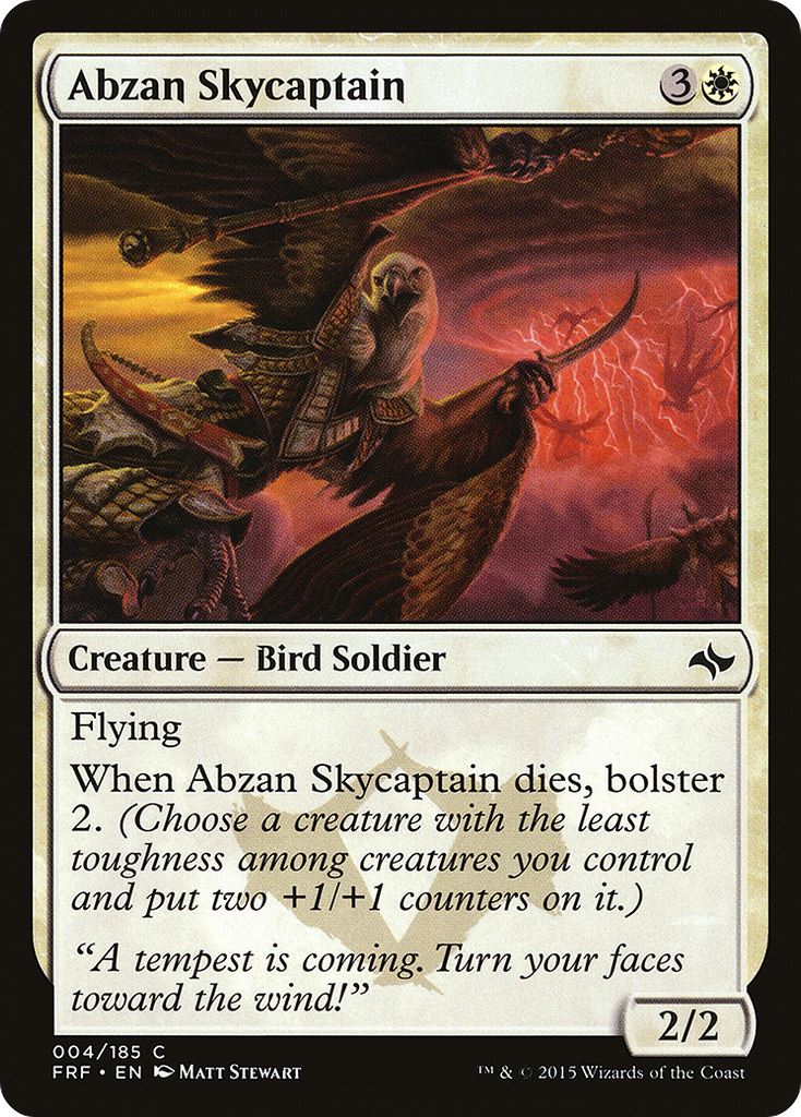 Magic: The Gathering - Abzan Skycaptain - Fate Reforged