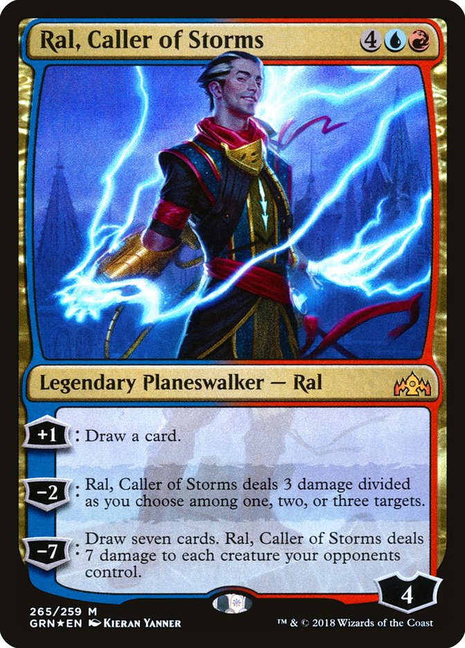 Magic the Gathering - Ral, Caller of Storms Foil - Guilds of Ravnica