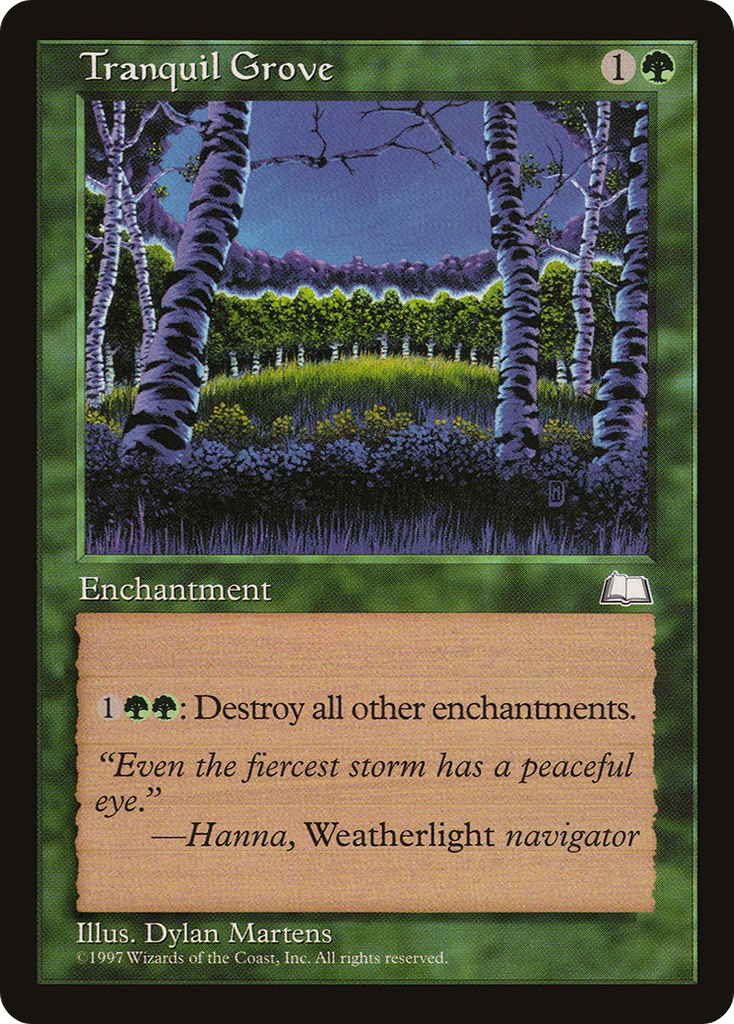 Magic: The Gathering - Tranquil Grove - Weatherlight