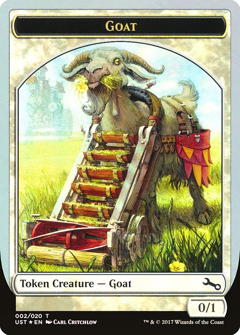 Magic the Gathering - Goat Token Foil - Unstable Tokens