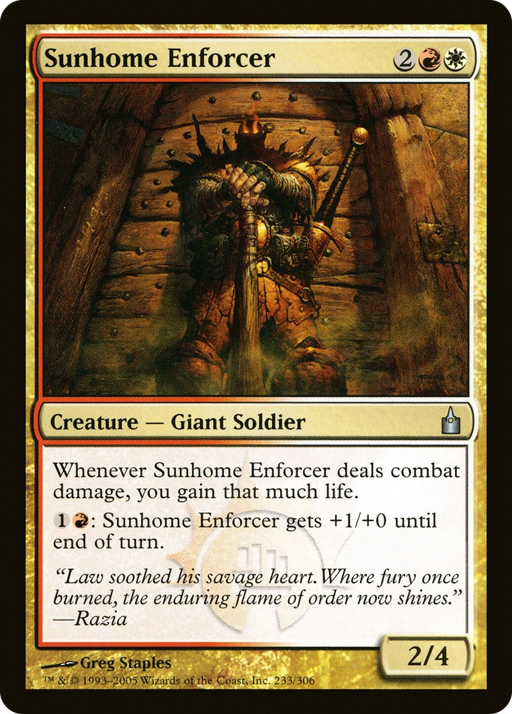 Magic: The Gathering - Sunhome Enforcer - Ravnica: City of Guilds