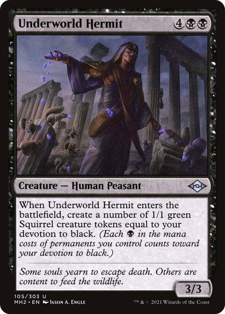 Magic: The Gathering - Underworld Hermit Foil - Modern Horizons 2