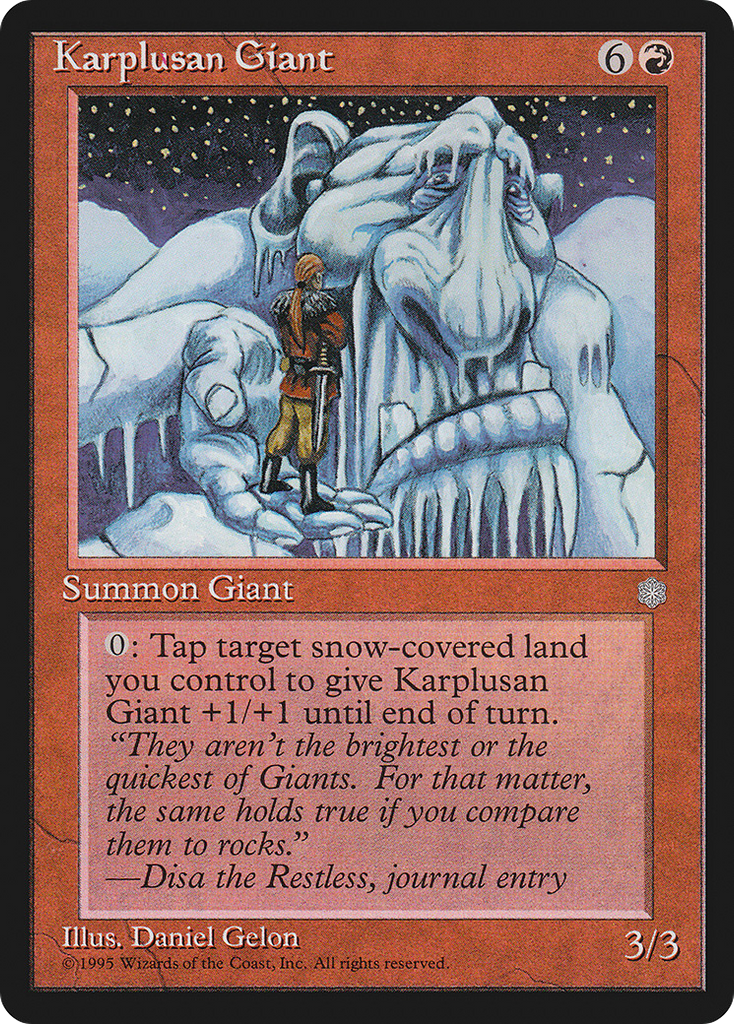 Magic: The Gathering - Karplusan Giant - Ice Age