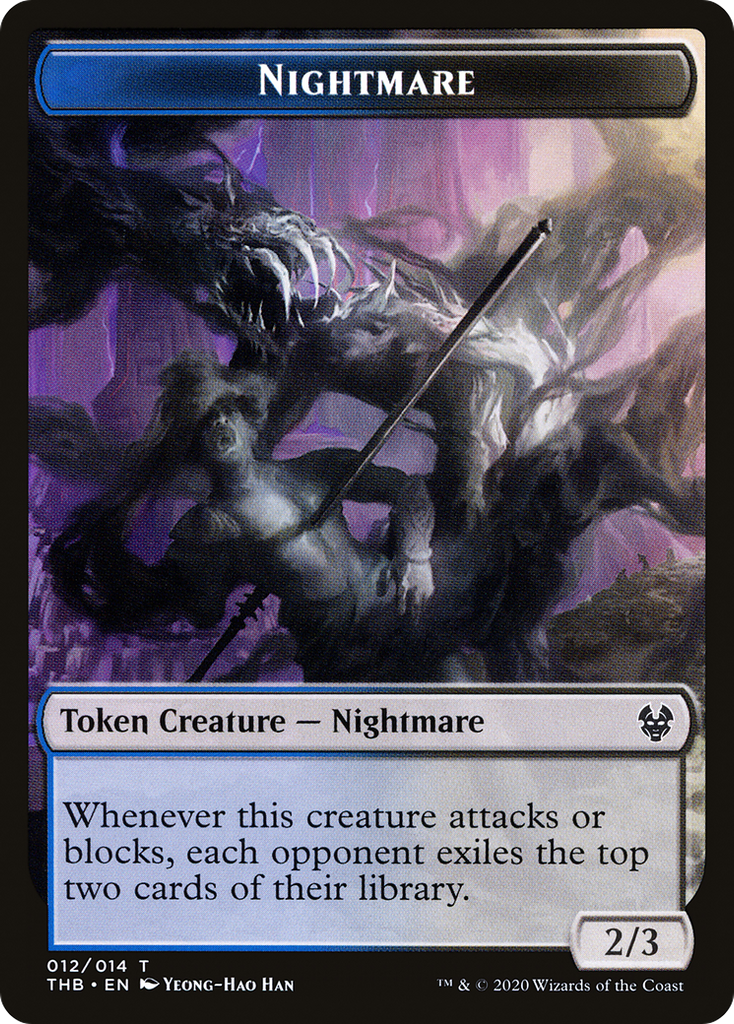 Magic: The Gathering - Nightmare Token - Theros Beyond Death Tokens