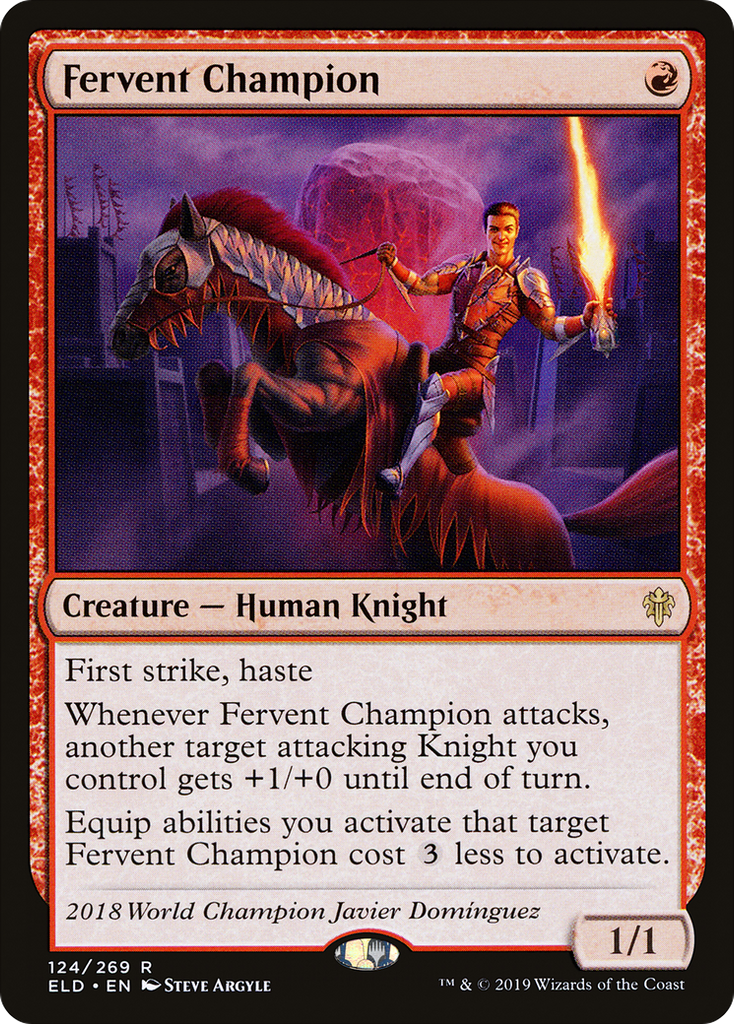 Magic: The Gathering - Fervent Champion - Throne of Eldraine
