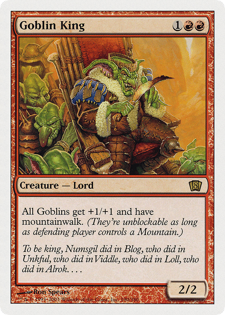 Magic: The Gathering - Goblin King - Eighth Edition