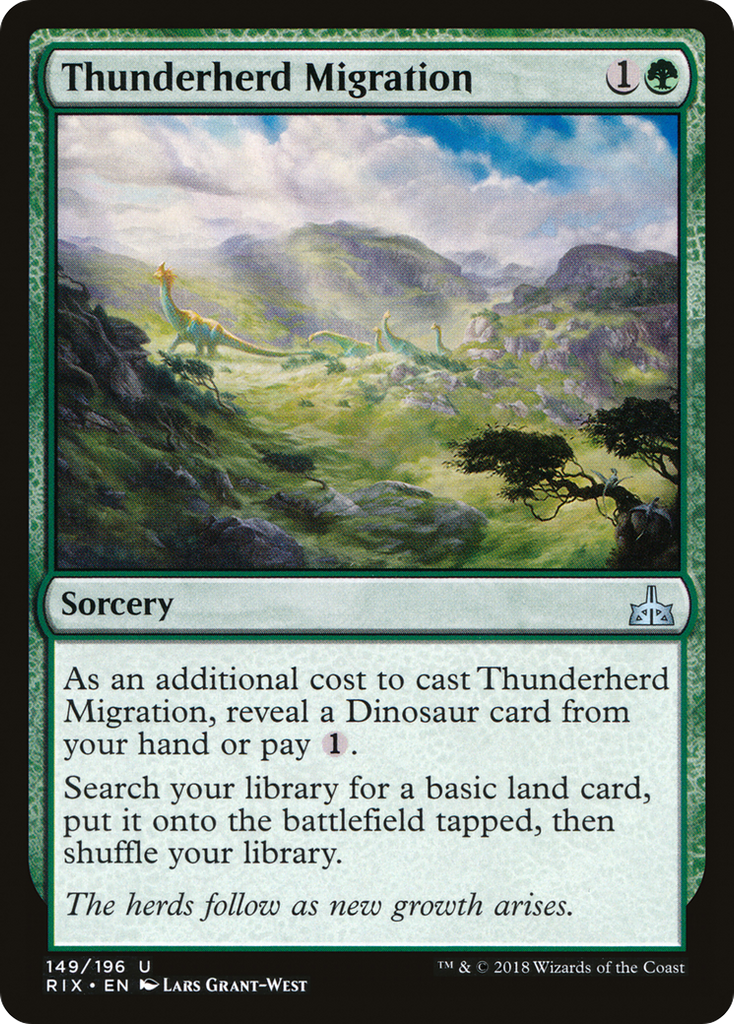 Magic: The Gathering - Thunderherd Migration - Rivals of Ixalan