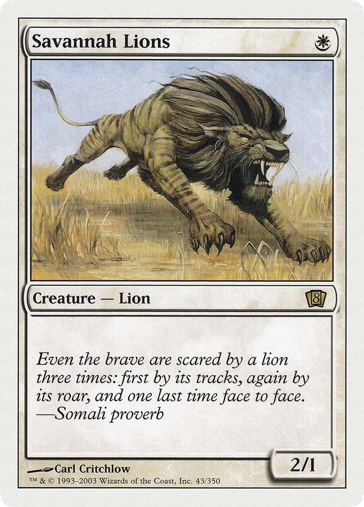 Magic: The Gathering - Savannah Lions - Eighth Edition