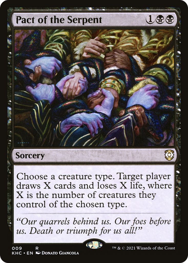 Magic: The Gathering - Pact of the Serpent - Kaldheim Commander