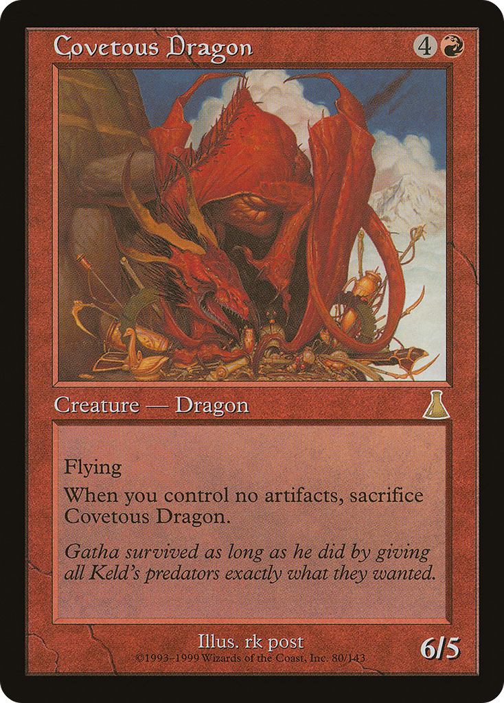Magic: The Gathering - Covetous Dragon - Urza's Destiny