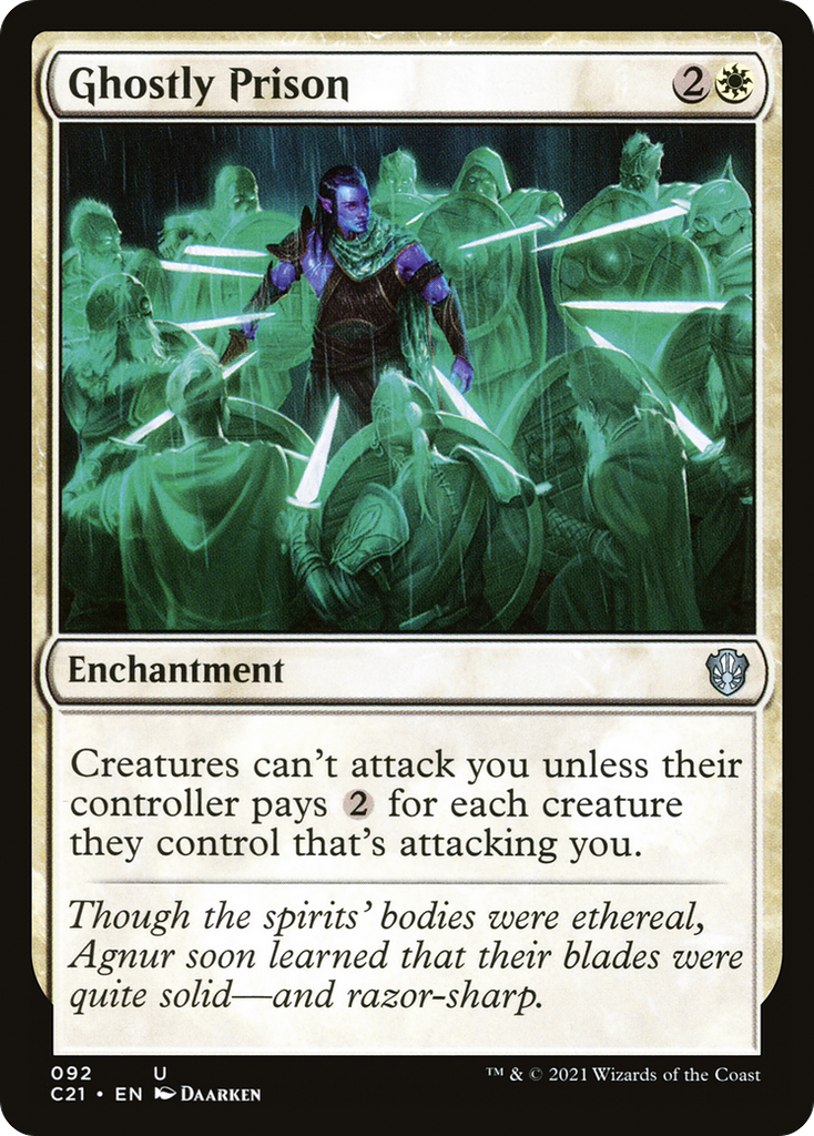 Magic: The Gathering - Ghostly Prison - Commander 2021