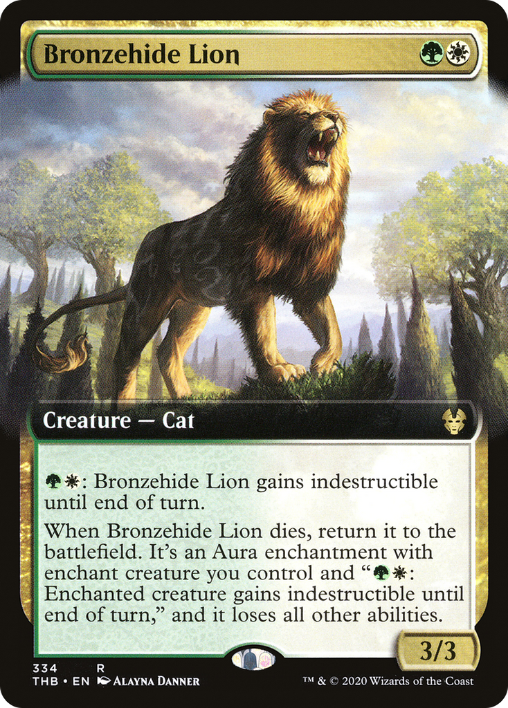 Magic: The Gathering - Bronzehide Lion - Theros Beyond Death