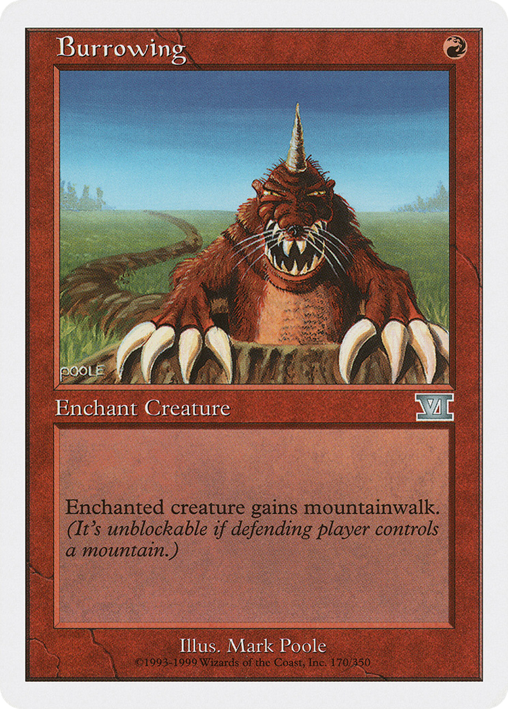 Magic: The Gathering - Burrowing - Classic Sixth Edition