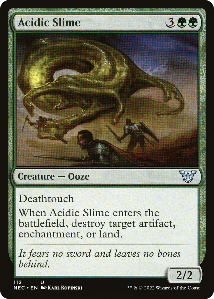 Magic: The Gathering - Acidic Slime - Neon Dynasty Commander