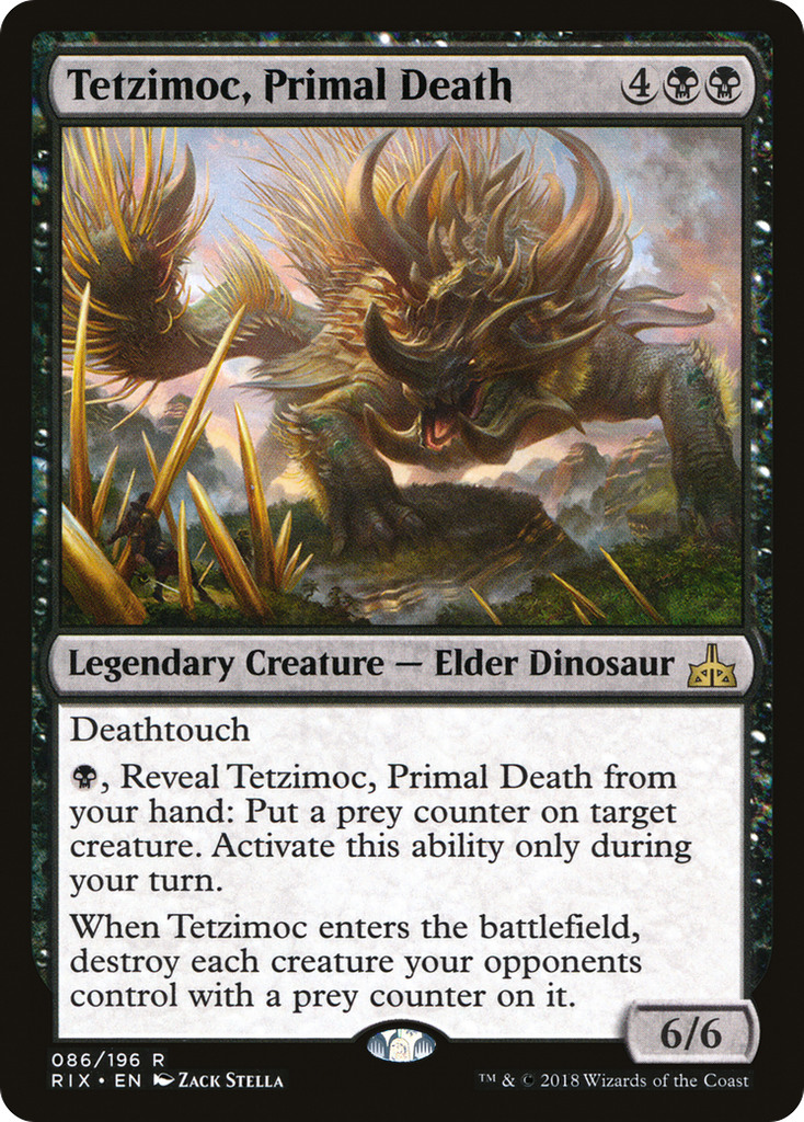 Magic: The Gathering - Tetzimoc, Primal Death - Rivals of Ixalan