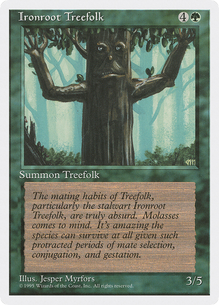 Magic: The Gathering - Ironroot Treefolk - Fourth Edition