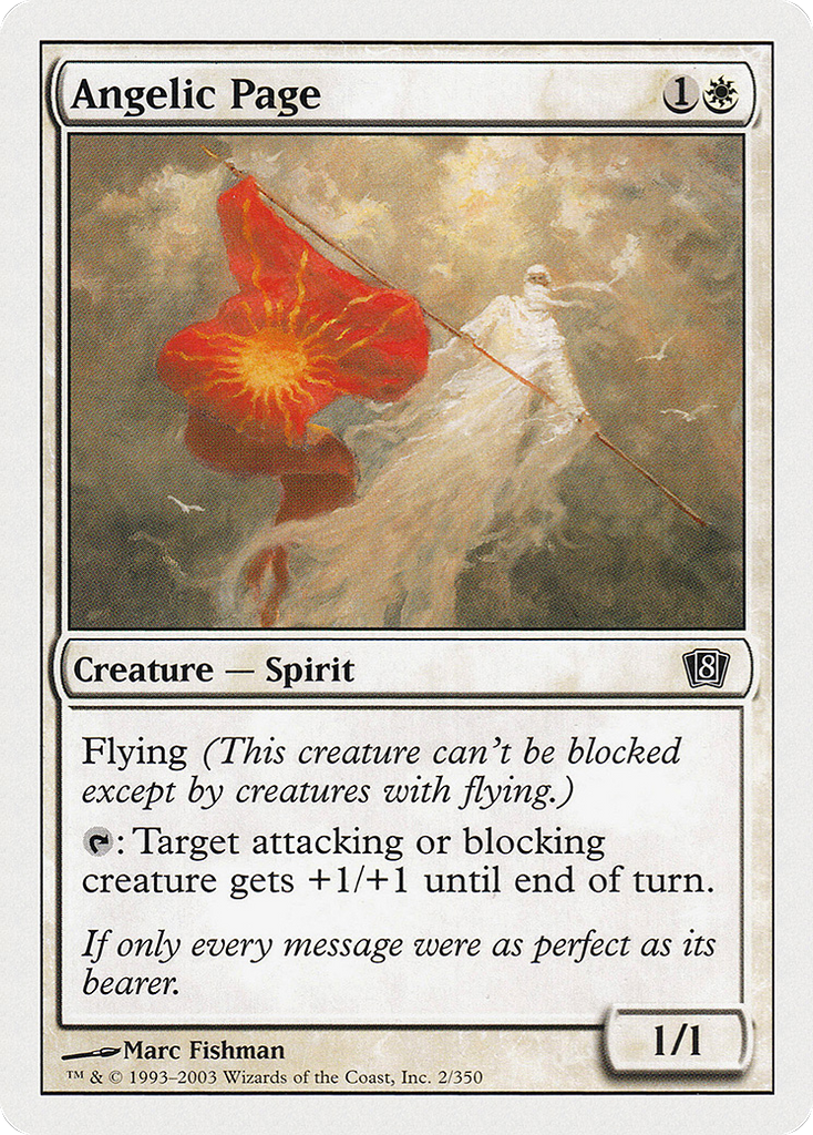 Magic: The Gathering - Angelic Page - Eighth Edition