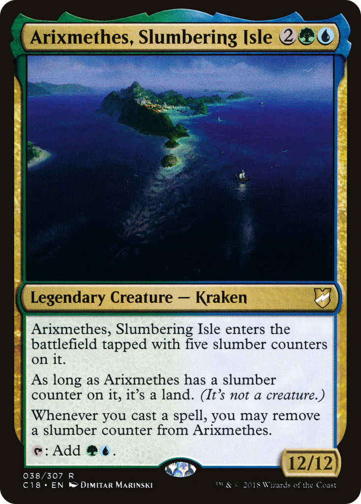 Magic: The Gathering - Arixmethes, Slumbering Isle - Commander 2018