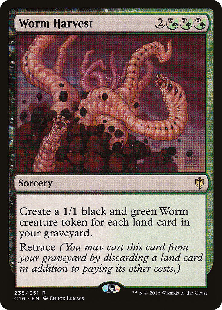 Magic: The Gathering - Worm Harvest - Commander 2016