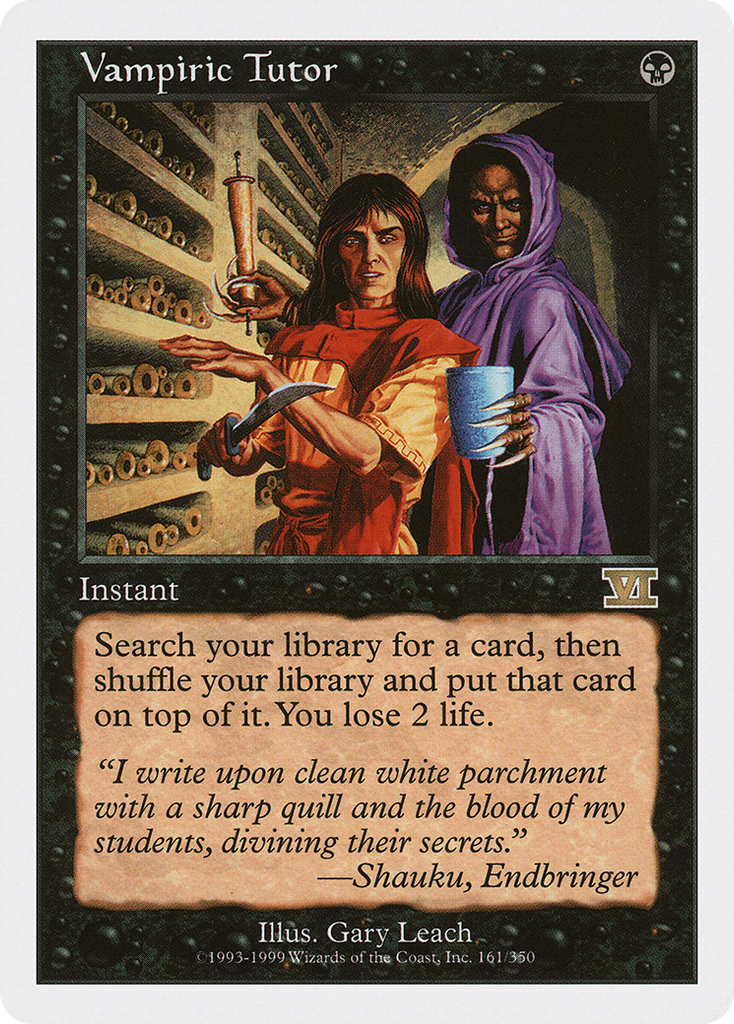 Magic: The Gathering - Vampiric Tutor - Classic Sixth Edition