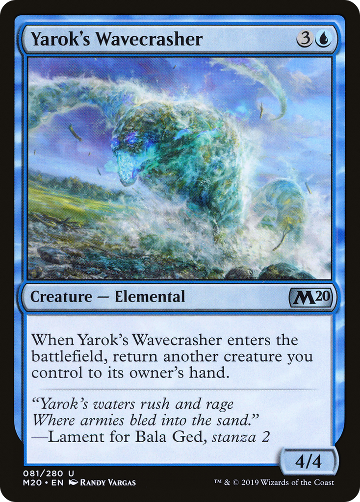 Magic: The Gathering - Yarok's Wavecrasher - Core Set 2020