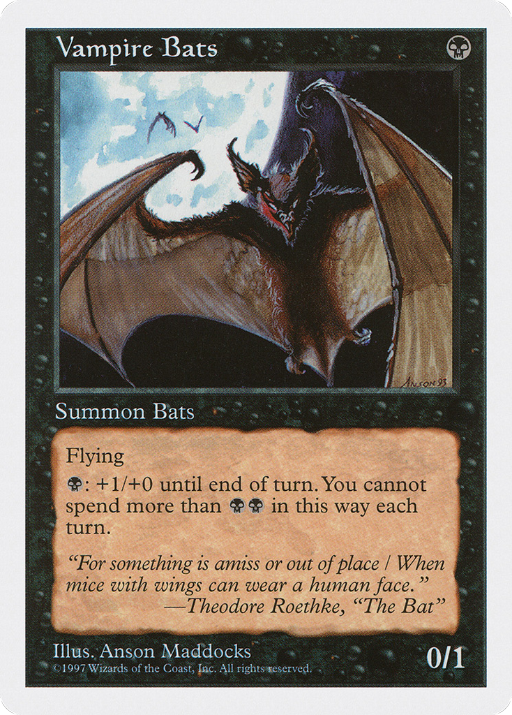 Magic: The Gathering - Vampire Bats - Fifth Edition