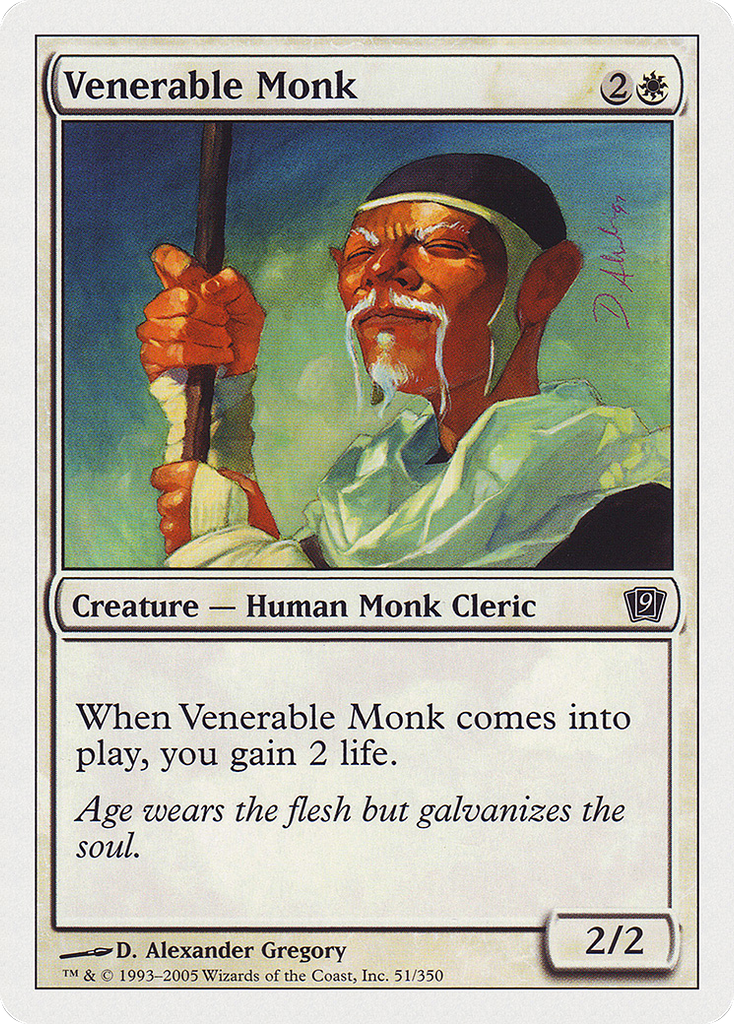 Magic: The Gathering - Venerable Monk - Ninth Edition