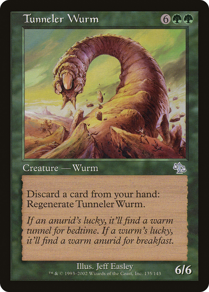 Magic: The Gathering - Tunneler Wurm - Judgment