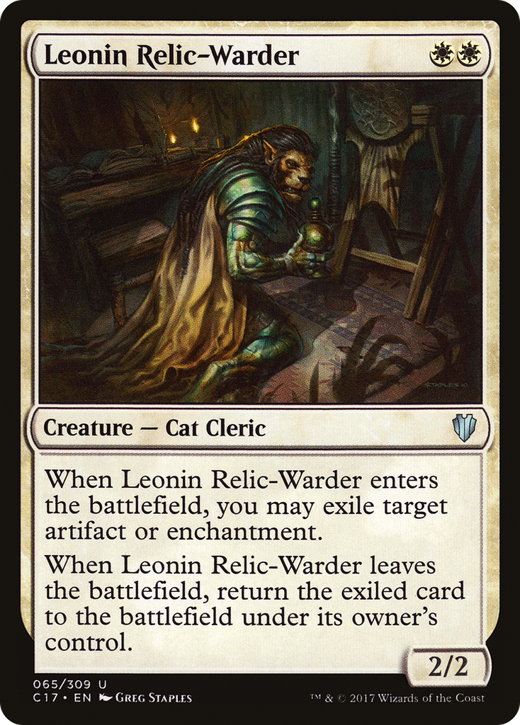 Magic: The Gathering - Leonin Relic-Warder - Commander 2017