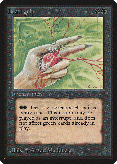 Magic: The Gathering - Deathgrip - Limited Edition Beta
