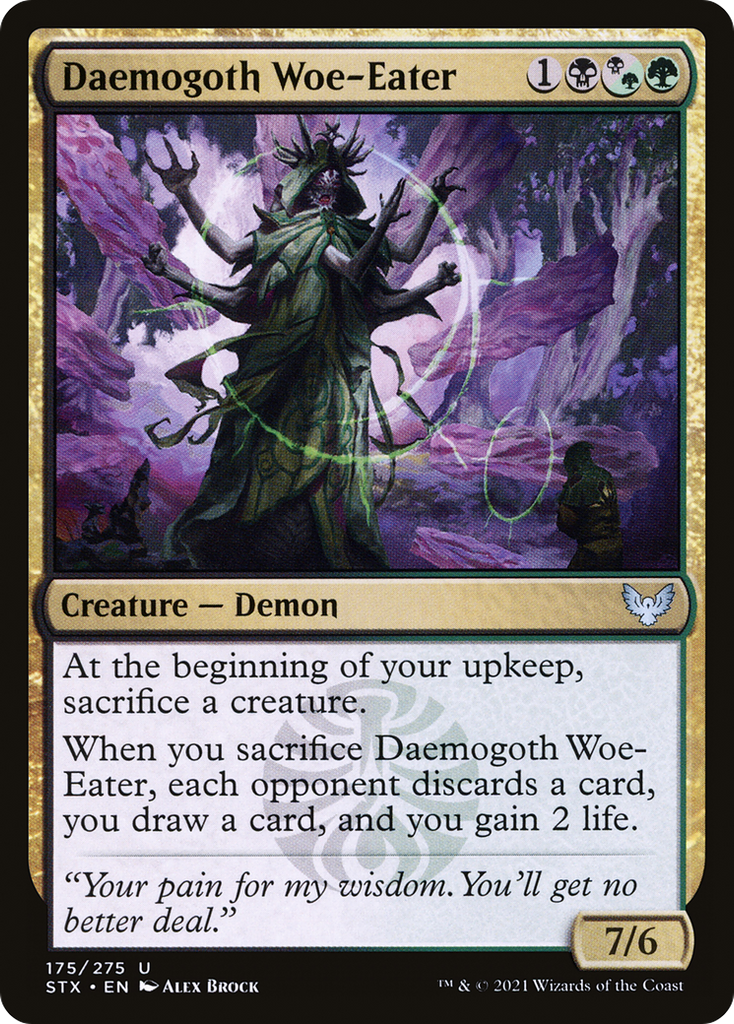 Magic: The Gathering - Daemogoth Woe-Eater - Strixhaven: School of Mages